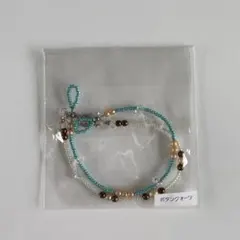 ビーズとパールのブレスレット