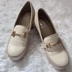 【新品未使用】byあしながおじさん 厚底ビットローファーパンプス 23cm