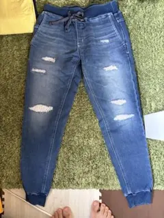 AZUL by moussy ダメージデニムパンツ M