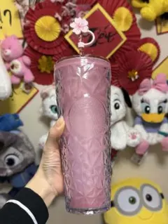 桜のストロー付きピンクタンブラースターバックス710ml SAKURA2026