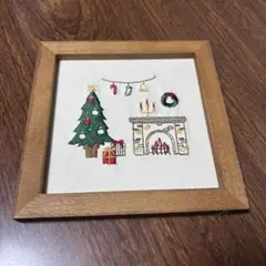 サリュ！　クリスマス　刺繍パネル
