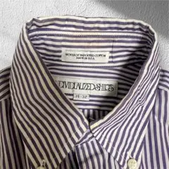 INDIVIDUALIZED SHIRTS ストライプシャツ14-32 USA製