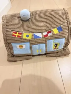 スポンジボブ　ブランケットインクッション　カニカーニ