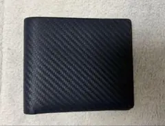 Dunhill レザー製二つ折り財布 紺黒