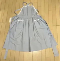 【新品未使用】　jun ashida　エプロン　水色　ハートのサムネイル