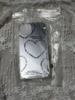 iPhone用シルバーメタリックケース