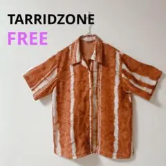 【TARRID ZONE】 アロハ　半袖シャツ オレンジ　レトロ　日本製