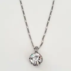 ネックレス　シルバー　ジルコニア　プリンセス　ペンダントトップ　40cmのサムネイル