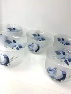 花井幸子　デザイン　グラス　ガラス　セット　鳥　Yukiko Hanai