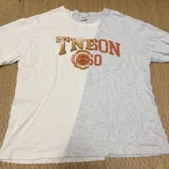 Niko and... 半袖 Tシャツ バイカラー カレッジロゴ 綿のサムネイル