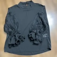 フリル袖　シフォンブラウス