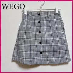 【WEGO】 ウィゴー 前ボタンミニスカート