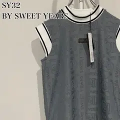 SY32 BY SWEET YEARS ゴルフ モックネックシャツ グレー L - メルカリ