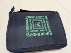 KINOKUNIYA ロゴ入り エコバッグ あたためる保冷バッグ ネイビー