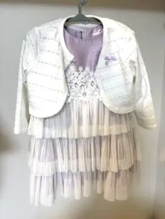 CHOPIN deux 薄紫色ノースリーブワンピース　90サイズ　結婚式用