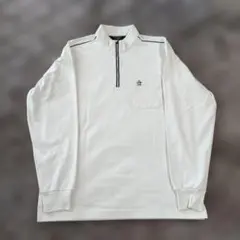 Munsingwear ホワイト ハーフジップシャツ M