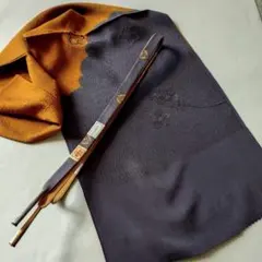 おしゃれな高級正絹手組帯締めと刺繍入り正絹帯揚げセット0507