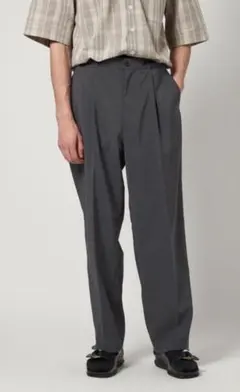 steven alan RENULNN アウト ワンプリーツ スラックス グレーのサムネイル