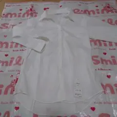 新品未使用タグ無しPERSON'S ホワイトシャツ 七分袖 サイズ7