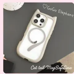 韓国♡ねこのしっぽ♪ 可愛い 猫耳 iphone16proケース 高機能 充電