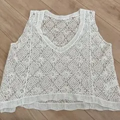 coca かぎ編みベスト