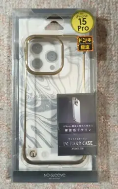iPhone 15 Pro PCハードケース 透明マーブル