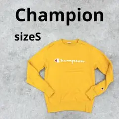 281〓 Champion スウェット メンズ サイズS イエロー トレーナー