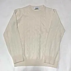美品　高級　ユナイテッドアローズ　カシミヤ100% ケーブルニット　オフホワイト