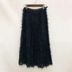 BARNYARDSTORM シャギーロングスカート　フリンジ　黒