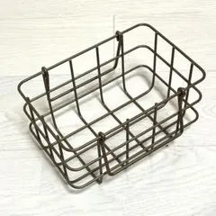 ニトリ　ワイヤーカゴ　取って付　ブロンズのサムネイル