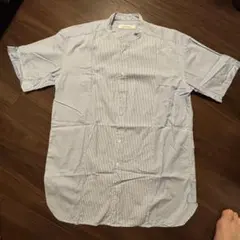 UNITED ARROWS 半袖シャツ 水色 ストライプ