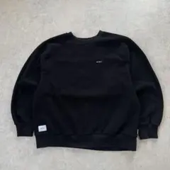 WTAPS ダブルタップス フリース スウェット ロゴ 黒