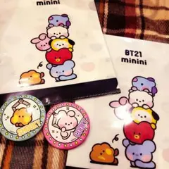 BT21 minini ハピネス缶バッジ全10種