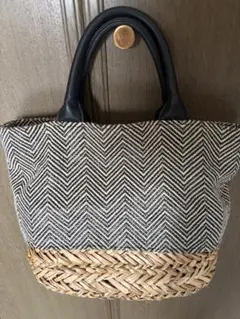 natural beauty basic 黒 ナチュラル大人可愛いカゴバッグのサムネイル