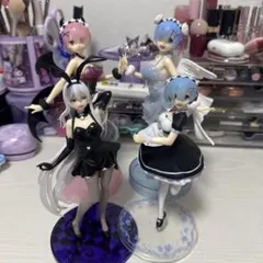 リゼロ エミリア ラム レム フィギュア セット 天使悪魔