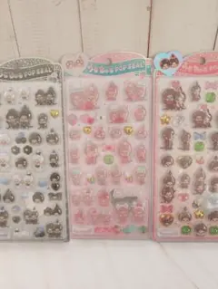 国内正規品　モンチッチ　うるちゅるポップシール POP SEAL 3枚セット