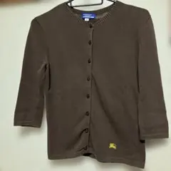 Burberryブラウン 五分袖カーディガンのサムネイル