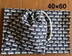まるいくるま★給食セット★巾着＆ランチョンマット40×60★乗り物好き