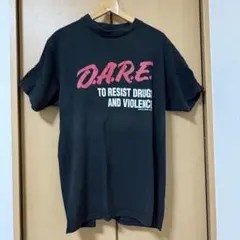 90s D.A.R.E. プリント Tシャツ ブラック サイズＬのサムネイル