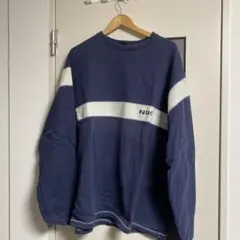 NIKEナイキ☆ボーダー刺繍ロゴ 人気よビックサイズ XXL スウェット