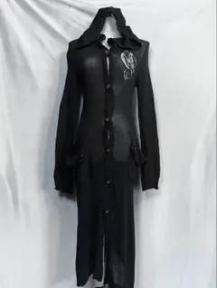 h.naoto Nine long knit hoodieのサムネイル