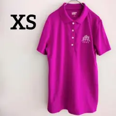 美品✨ LANDS' END 【XS】 半袖ポロシャツ 紫 シンプル ロゴ入りのサムネイル