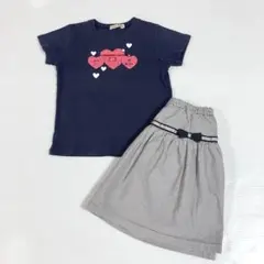 ファミリア　Tシャツとスカートセット　120