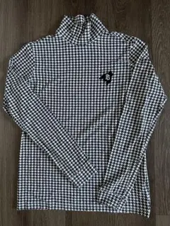 PEARLY GATESパーリーゲイツ☆千鳥柄 長袖ハイネックシャツ☆サイズ2