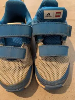adidas LEGO スニーカー 青色 ベルクロ　14.5