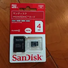 SanDisk microSDHCカード 4GB