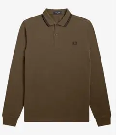 フレッドペリー長袖ポロシャツ(M)ベージュ