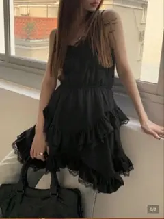 SHEIN キャミソールワンピース　ブラックM