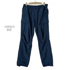 UNIQLO/フリースパンツ/暖パン/ウエストゴム/防寒着/裏起毛/M/ネイビー