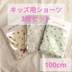 キッズ用ショーツ100cm 3枚セット ガールズ 女の子 子供 パンツ リボン